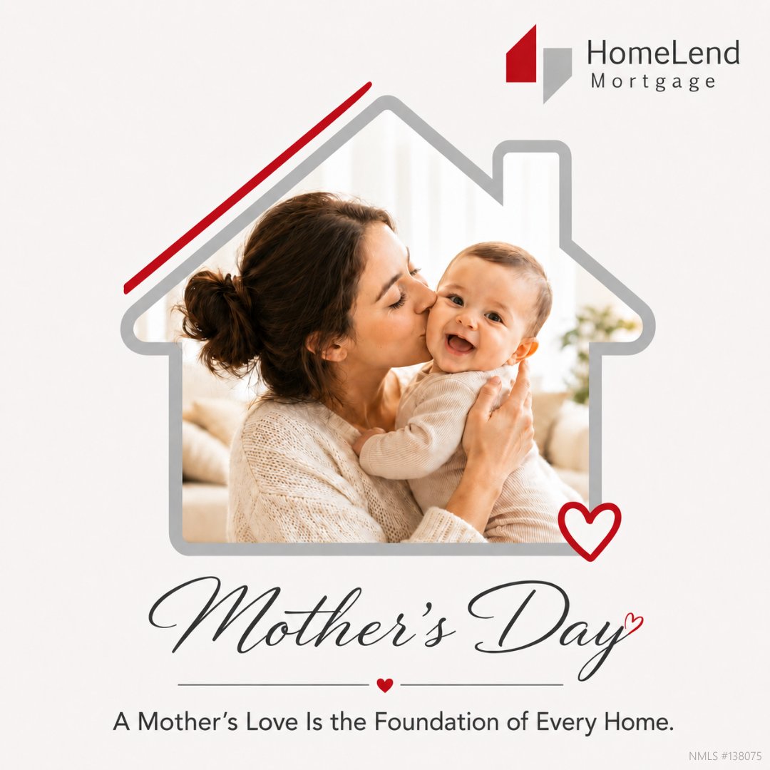 HomeLendMTG's tweet photo. Happy Mother’s Day to all the amazing moms who fill every home with love, warmth, and strength.

Today we celebrate the hearts behind every family and the foundation behind every home. Wishing you a day filled with joy, appreciation, and beautiful moments with your loved ones. https://t.co/XJAWpLlA08