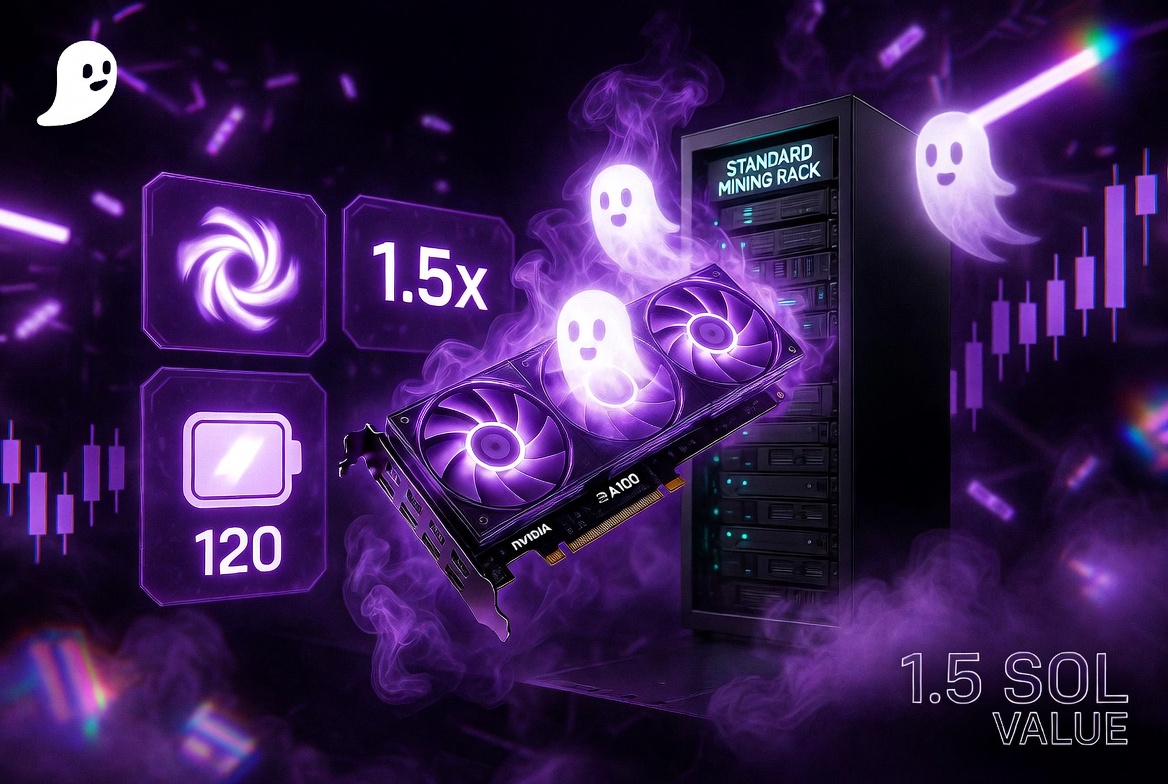 👻 GHOST HUNTER MINING GIVEAWAY 👻

3 winners. 1.5 SOL package each.
Built to launch you straight into the Top of mining + Monthly Prize Pool.

🎁 EACH WINNER GETS:

⚡ 1x NVIDIA A100 GPU
🏗️ 1x STANDARD RACK
🚀 1x 1.5x BOOSTER · 7 DAYS
🔋 1x ENERGY PACK · 120 DAYS

Total value: