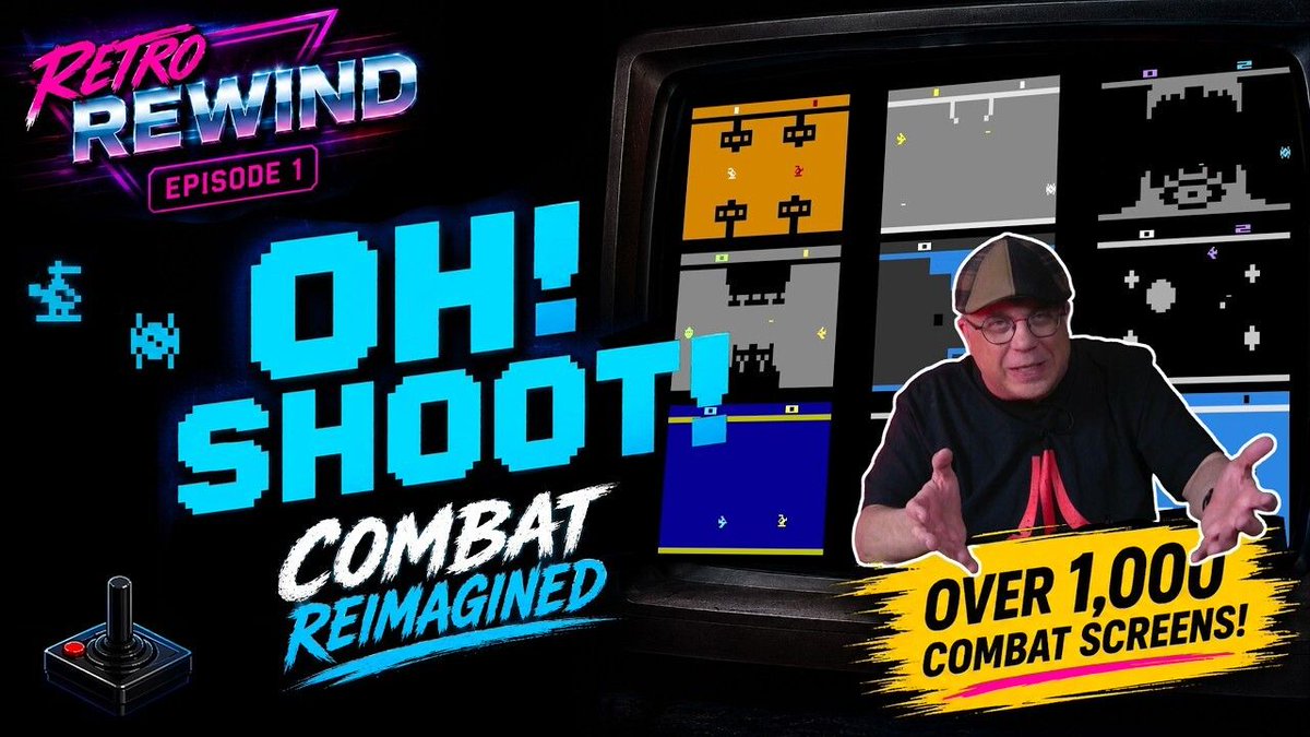 GamingTrend's tweet photo. We Can't Believe This Runs on Atari 2600 | OH! SHOOT! Homebrew
Watch on YouTube: 
https://t.co/Uy4JfC1HXu https://t.co/V6SJXqLDyl