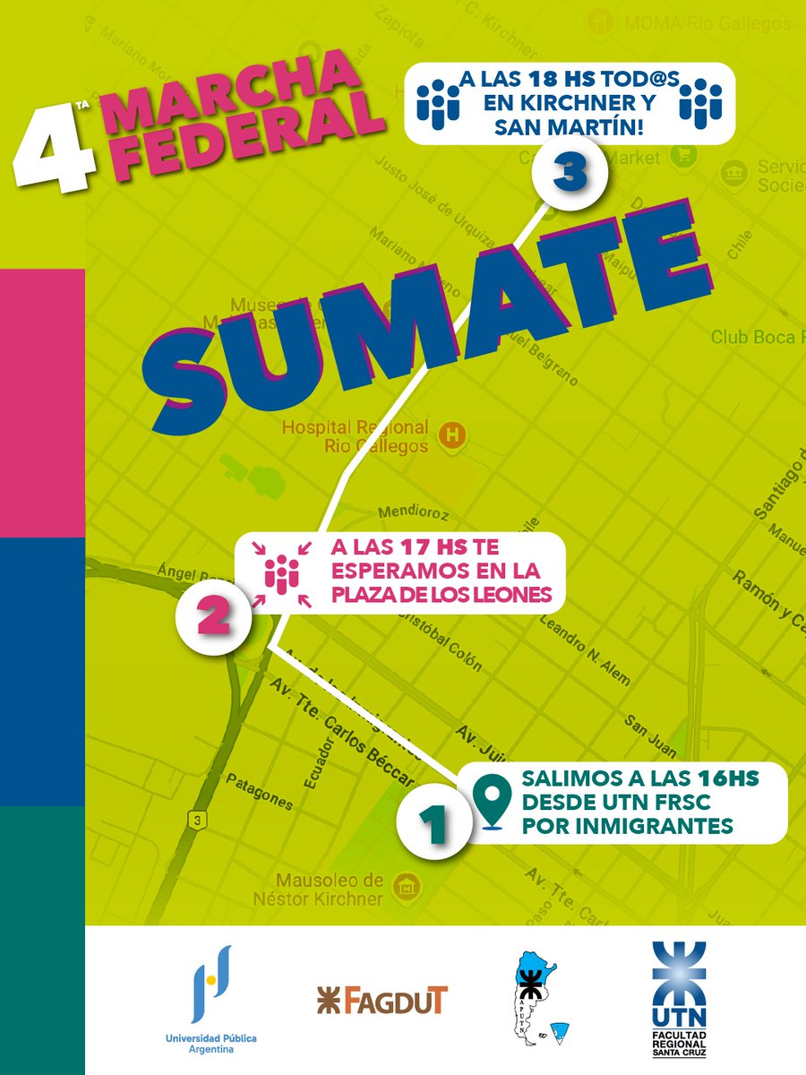 utn_frsc's tweet photo. 🎓📢 UTN FRSC presente en la MARCHA FEDERAL UNIVERSITARIA 🇦🇷

📅 12 DE MAYO
✊ MARCHA FEDERAL
🕟 16 HS SALIMOS DESDE LA FACU https://t.co/QcdkYcdL69