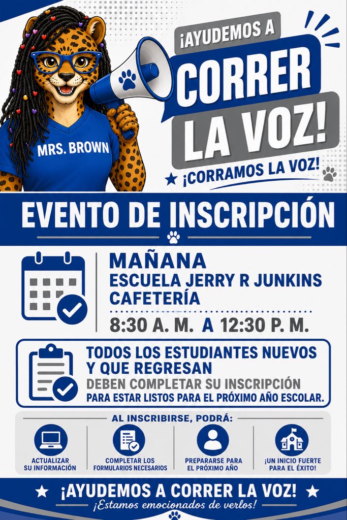 Junkins_Library's tweet photo. Spread the Word!!! Send a Friend- that will become Family ( Junkins)💙

https://t.co/mFO8fcK8hm

Please contact Mrs. Dobbins with any additional questions: iagutierrez@dallasisd.org

Hope to see you all tomorrow! https://t.co/KUzzxf1uIX