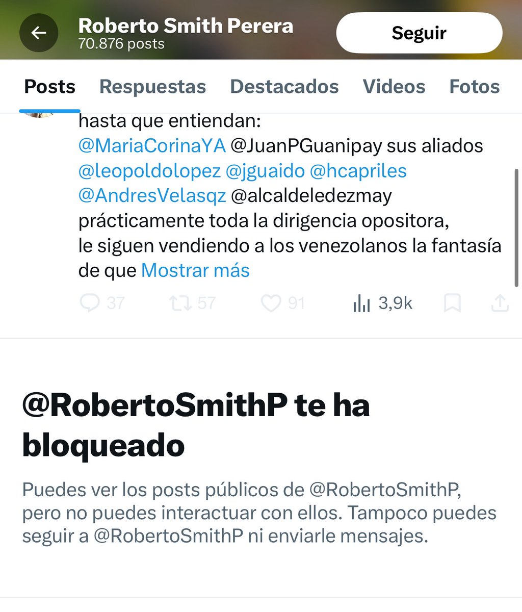 El consuegro de Cilia Flores ya salió a mostrar su propuesta de proyecto país, el experto de la destilería, ficha de Voluntad Popular fue el mentor de Guaido, pero se está dando cuenta que la perseguida no va pal sareo! Quiere ser presidente y ya anda bloqueando al que disiente.