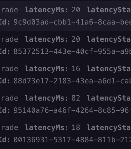 polytreasury's tweet photo. We’ve achieved 16 ms latency from detection to order submission, before market conditions change significantly. Every millisecond counts when following the smart money. https://t.co/rLtAD5MV2P