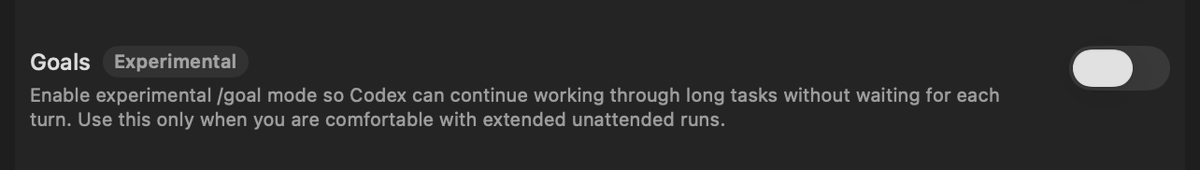 pvncher's tweet photo. Just released @RepoPrompt 2.1.23 and it now has native support for the experimental /goal mode, if you enable it in the codex cli config in the settings.

This lets you combine long horizon goals + orchestration! https://t.co/Yuk2n3FqXC