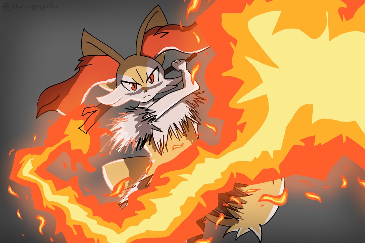 chrisspypollo's tweet photo. Braixen for @rivalclay's #MiddleEvoMayhem event! 

it was very fun to make, i would've done a background but i didnt have time for that unfortunately 💔 looking forward to next week!! https://t.co/1OSNxFBB9w
