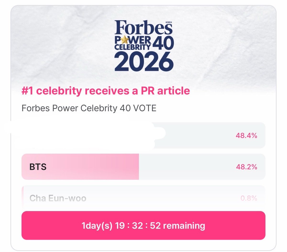 amas voting closed but we have one more voting. please widen the gap and secure the win. LAST ONE DAY ‼️

🔗mnetplus.onelink.me/TRa8/xohkwx0b?…