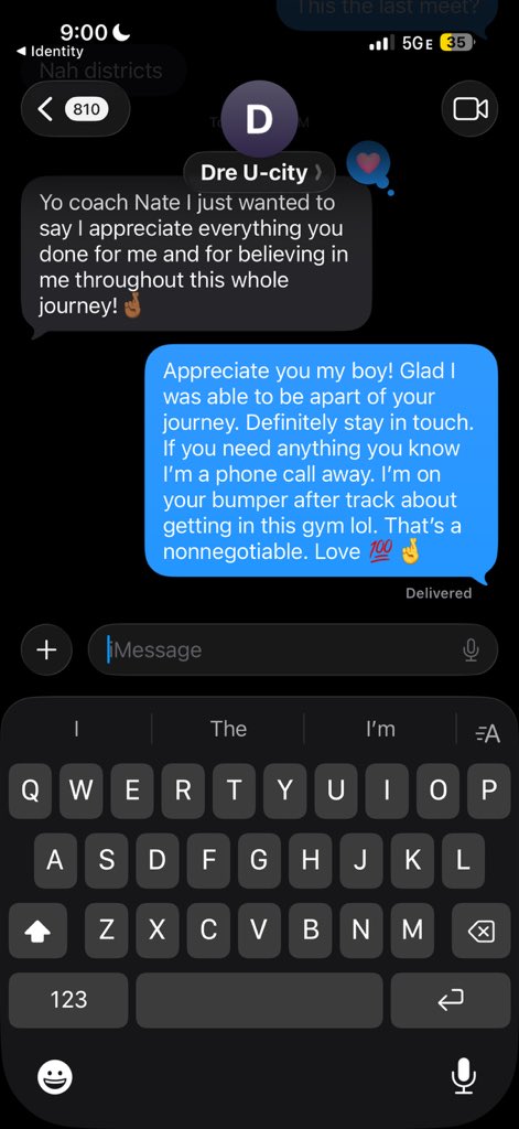 coachnatek's tweet photo. Love getting text/calls like this with guys I’ve worked with. Means the world to me. https://t.co/QwYVkAHDSN