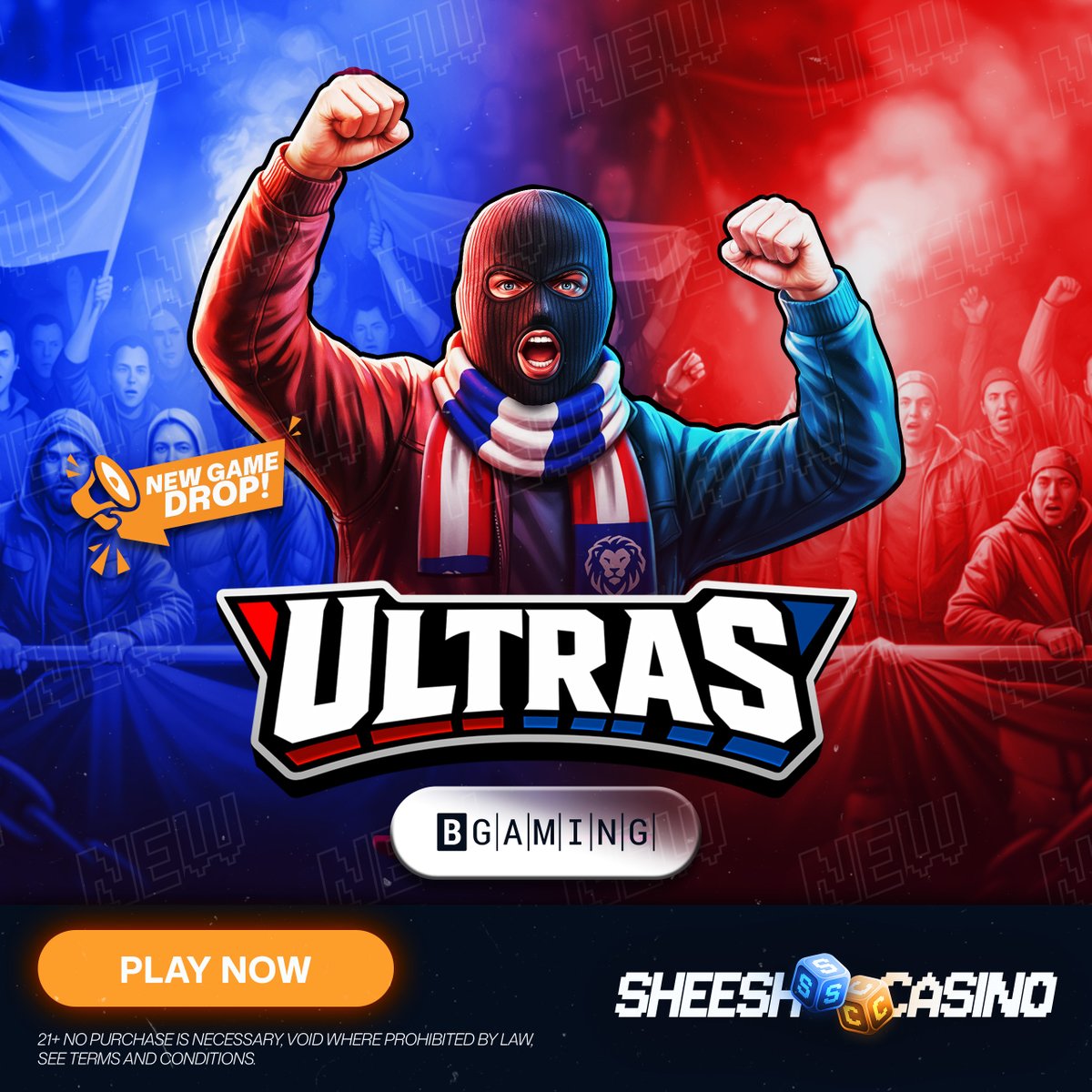 ⚽🔥 NEW GAME DROP! 🔥⚽

Get ready to bring the stadium energy with Ultras by BGaming! 🏟️

The  crowd is roaring, the adrenaline is pumping, and every spin feels like  game day madness. Step into the heart of the action where passion,  intensity, and massive rewards collide!