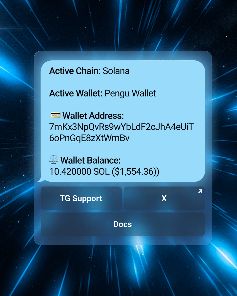 How to setup a wallet on PenguBot: 1. Open PenguBot on TG here: https ...