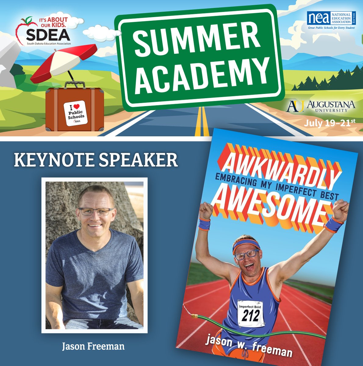 SDEAEducators's tweet photo. We can’t wait for our Summer Academy keynote with the amazing Jason Freeman! If you’ve ever felt “perfectly imperfect,” you’re in for a real treat—Jason’s energy is contagious.🔋  ✨ 

🗓️ Registration: https://t.co/j4Ts9WiRno https://t.co/m3mxXhj67n