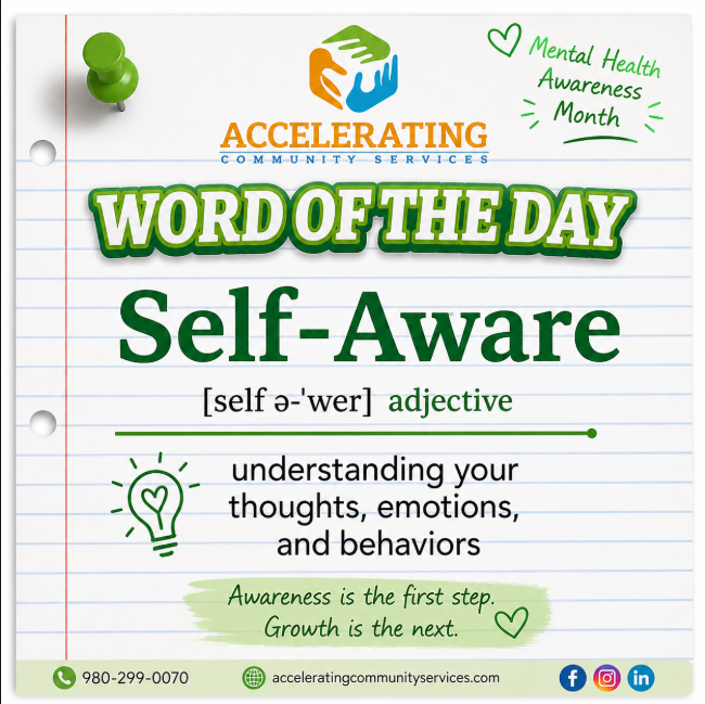 AcceleratingCS's tweet photo. Closing out the week with a reminder to stay self-aware. Healing starts when we understand our thoughts, emotions, and behaviors. Awareness is the first step. Growth is the next. 💚

#MentalHealthAwarenessMonth #SelfAware #MentalHealthMatters #ACS #WherePeopleGetBetter #Friyay https://t.co/QSGGfTum0v
