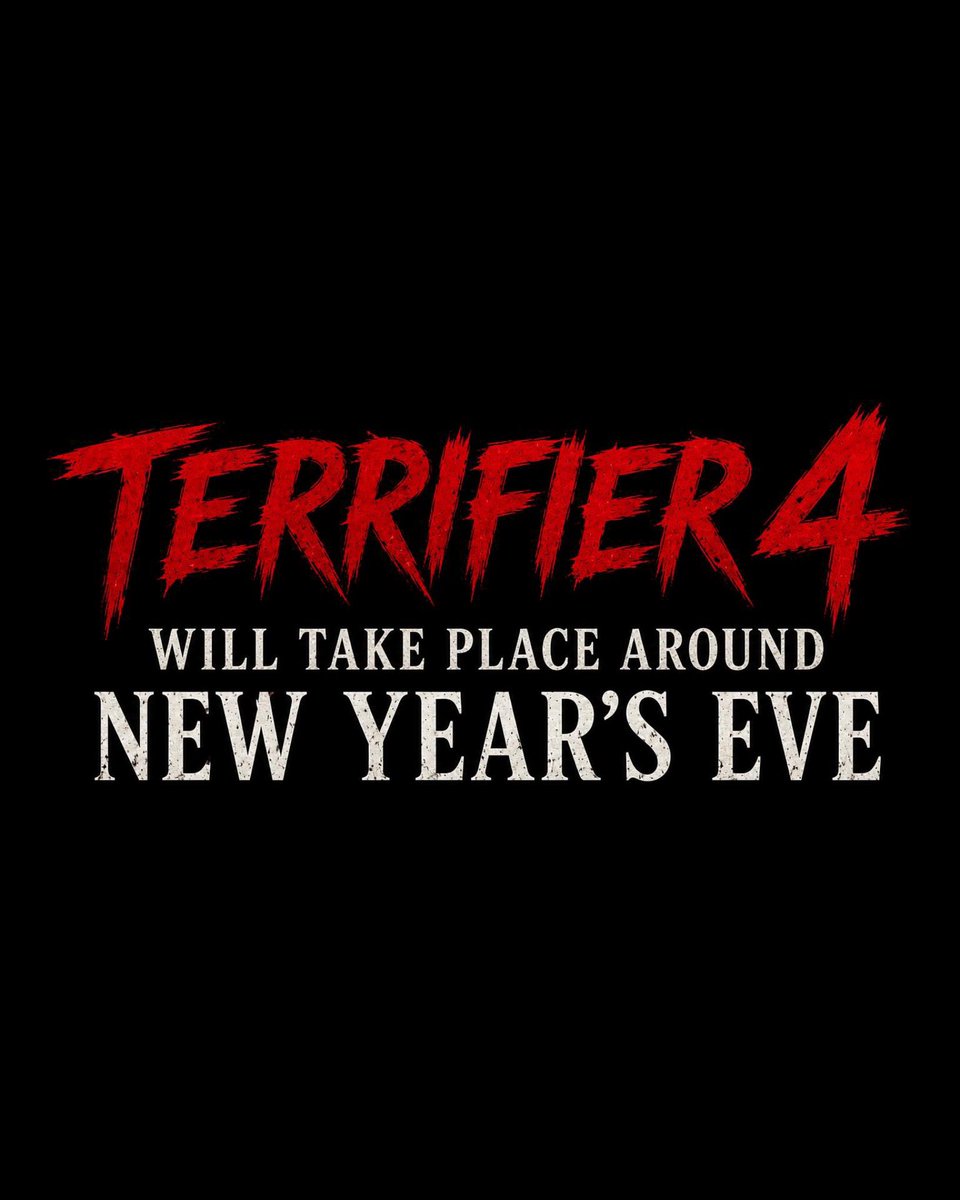 Cinemark's tweet photo. No space. No Easter bunny.

Art’s bringing in the New Year! 🎆 🎉 🤡 🔥 

Repost: @damienleone https://t.co/SfWnhujKfN