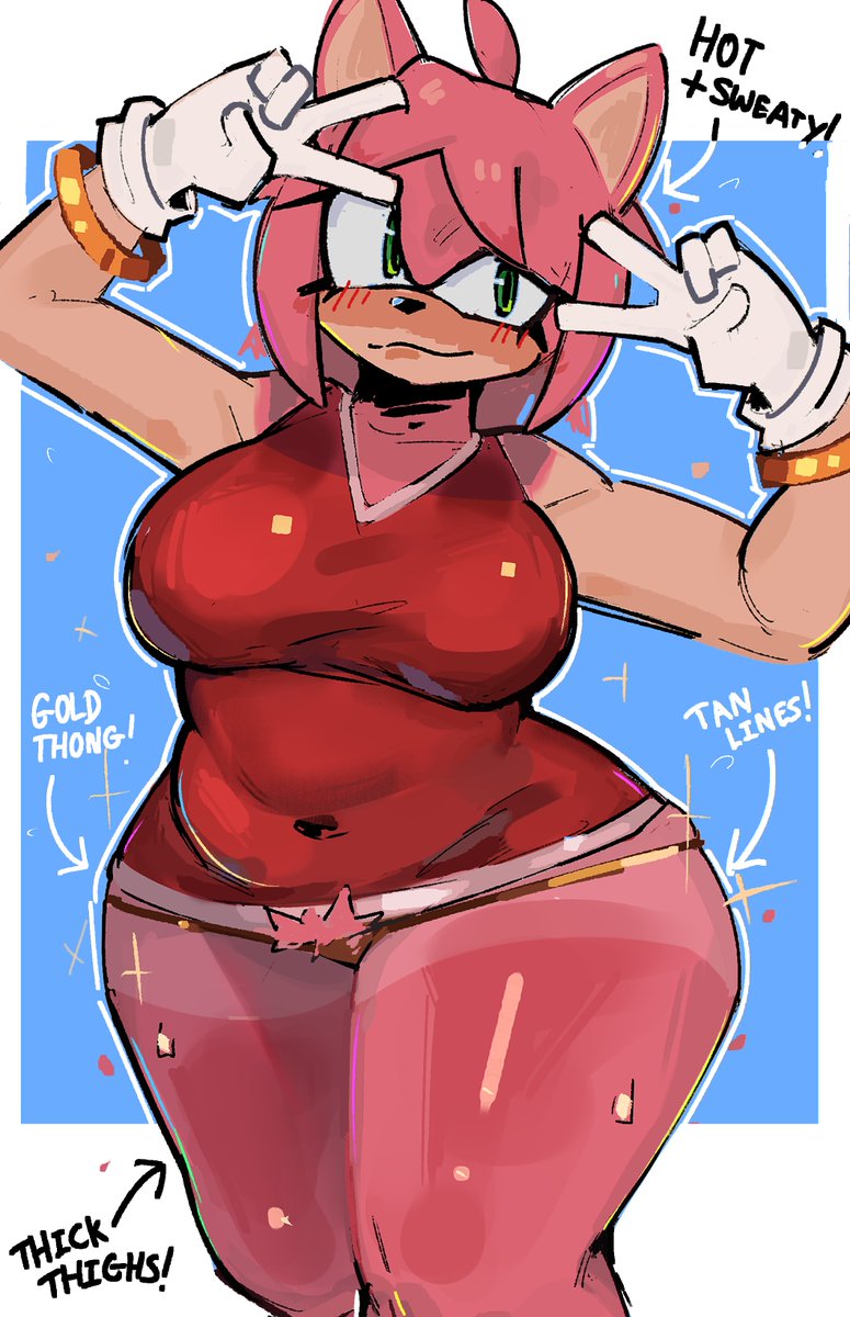 postpluvial's tweet photo. thick thighed amy rose https://t.co/B4no60c2Ay