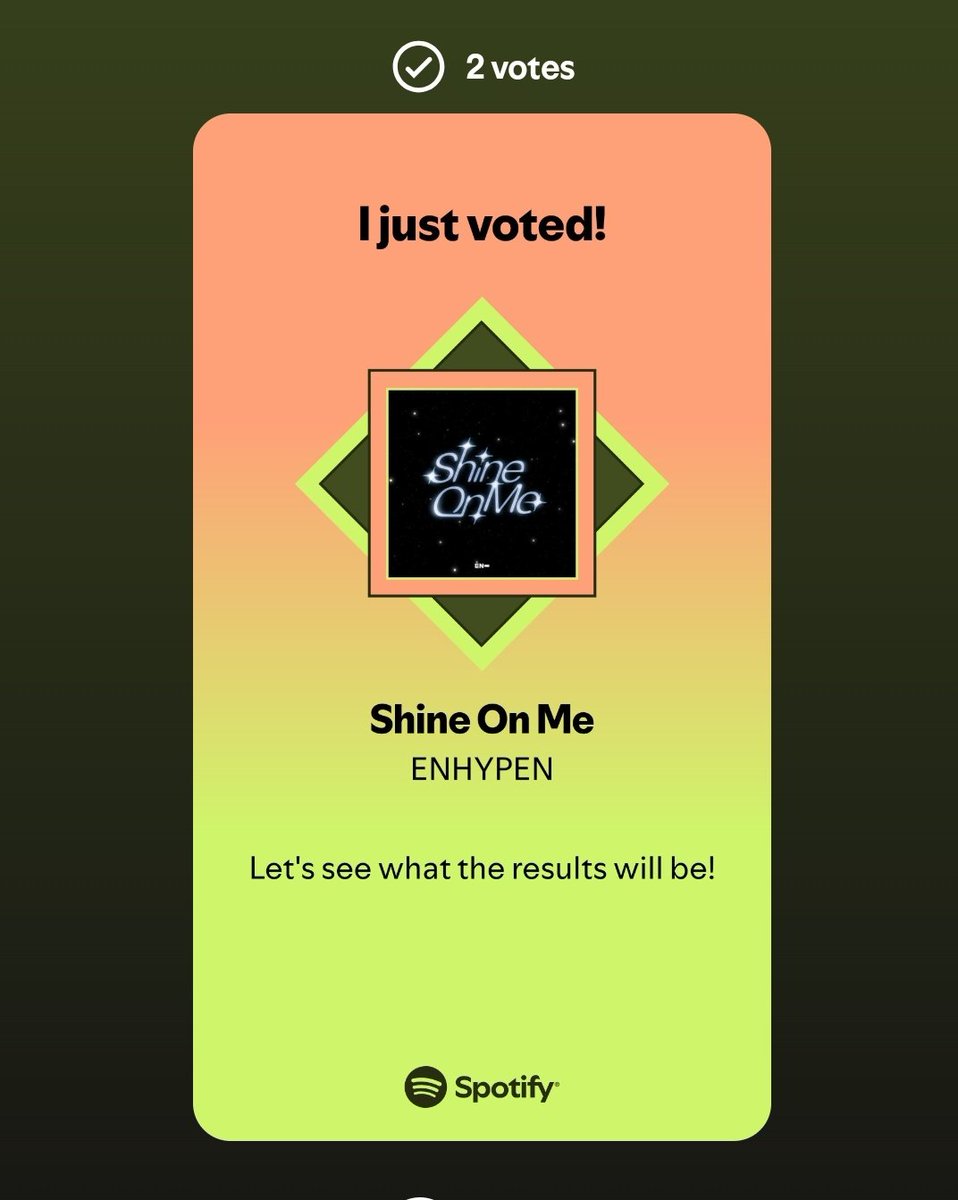 Best Listeners Choice International – MUSIC AWARDS JAPAN 2026, D-12! 🚨📢

ENGENEs, reminder to vote on Spotify to get ENHYPEN an award 100% fan voted.
🔗:open.spotify.com/playlist/37i9d…