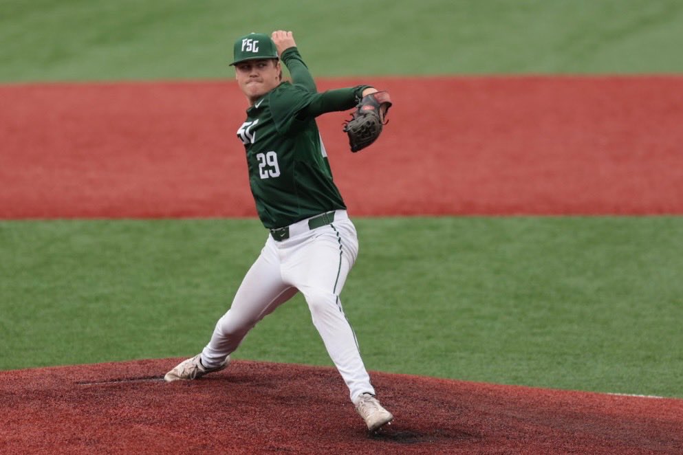 axcessbaseball's tweet photo. Farmingdale State senior SP TJ Cox has begun his day with two straight scoreless innings https://t.co/Ih1oFrB1GW