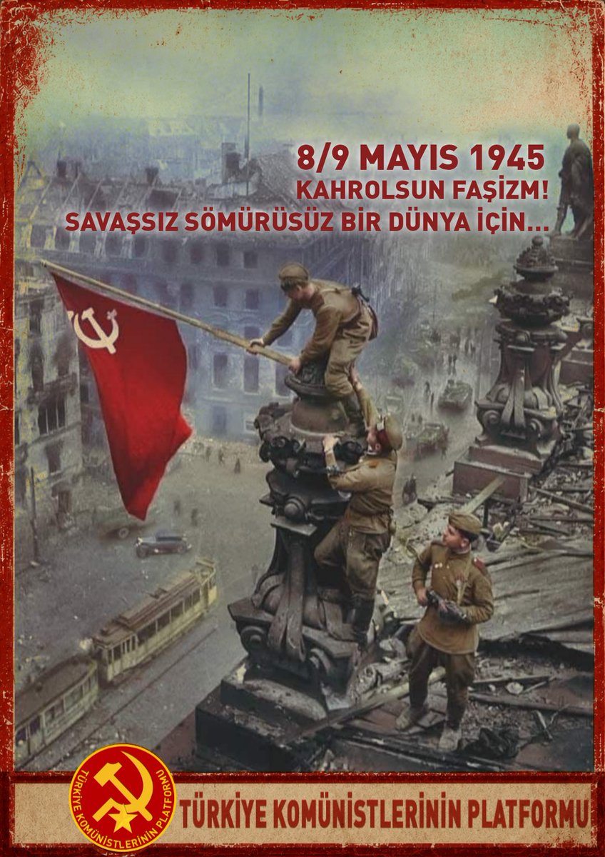 KPlatformu1920's tweet photo. 8/9 MAYIS 1945
KAHROLSUN FAŞİZM!
SAVAŞSIZ SÖMÜRÜSÜZ BİR DÜNYA İÇİN… https://t.co/7rbVGRYYkh