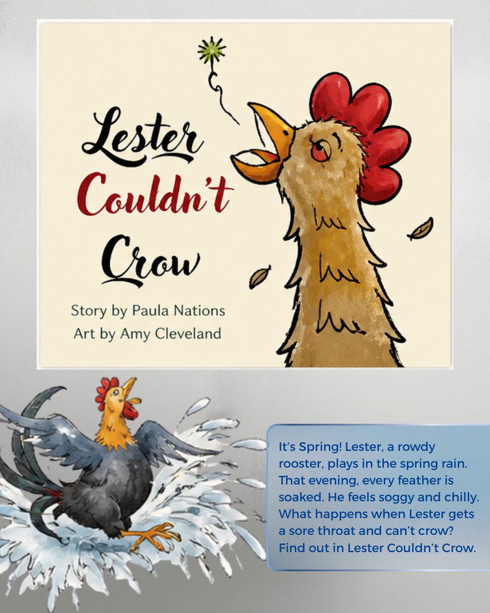 StudentNest's tweet photo. We’re proud to celebrate our colleague, Paula Nations, on the release of her two children’s books, Lester Couldn’t Crow and A Birthday Cake-tastrophe. 
We invite you to swipe through to learn more about her books, now available as ebooks.
Paula, we are truly proud of you. 💛📖 https://t.co/xezLx1hywO