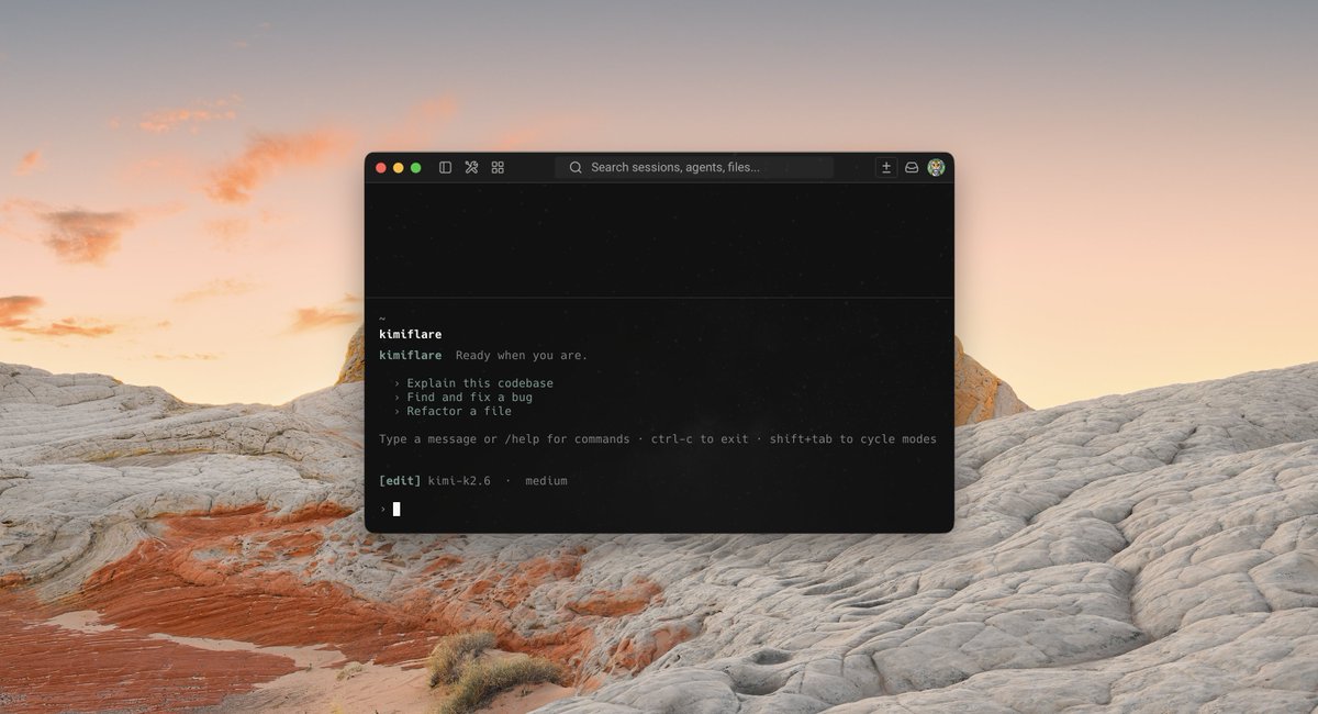 ¿Un modelo de 1 TRILLÓN de parámetros corriendo en tu terminal y 5 MILLONES de tokens GRATIS hasta el 14 de mayo? 

¿DONDE FIRMO?

KimiFlare es el agente de coding que está alborotando el avispero:

- Modelo Kimi-K2.6 open-weight de Moonshot (1T params)
- 262k contexto
- Entiende