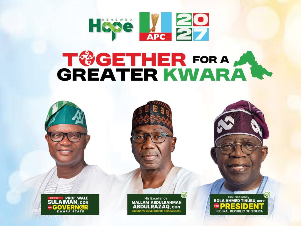 MediaProf26771's tweet photo. Together for a Greater Kwara https://t.co/xZ4ifbtVqj