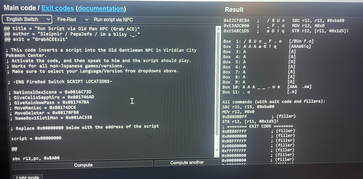 raph40's tweet photo. Hi @ItsPapaJefe 
How are you?
Is there any chance that the run script via NPC is not possible on German switch?
-English switch yes
-French  switch yes
-German Switch no
If you have any clue please let me know…🙏 https://t.co/teXb6geDG7