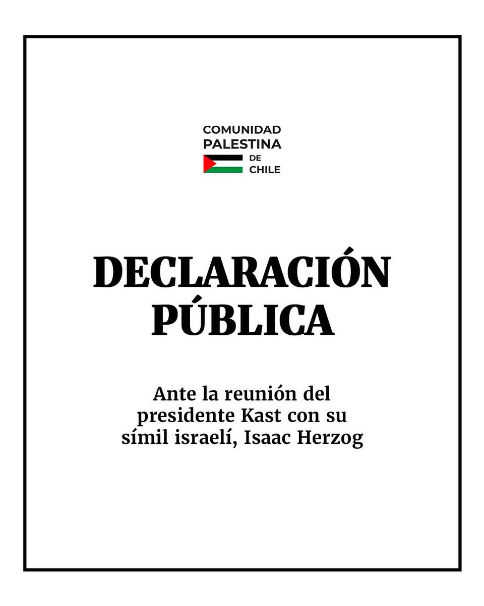 Comunidad Palestina de Chile tweet media