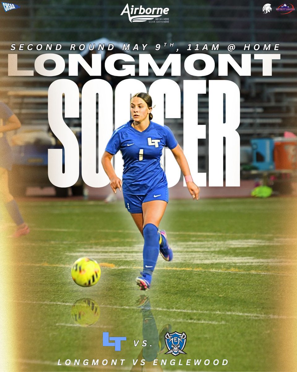 GoTrojanNation's tweet photo. Come out to Longmont High on Saturday, May 9th, at 11 a.m. to cheer on the girls soccer team as they take on Englewood High School in the second round of the CHSAA 3A State Playoffs. Good luck, Trojans! https://t.co/xMaWwlbp1h