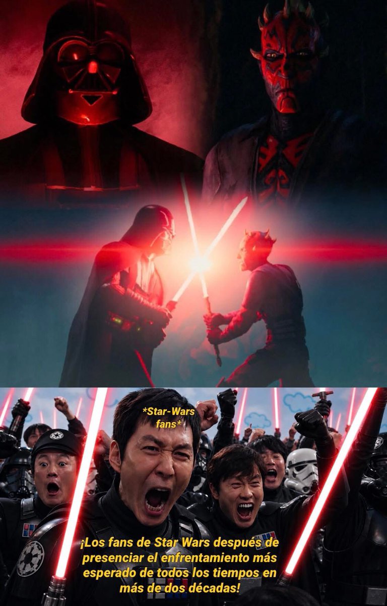 SombradeImperio's tweet photo. Totalmente así los fans de Star Wars… 👌👌😮‍💨😮‍💨
#StarWars https://t.co/lO4mgpyvQY