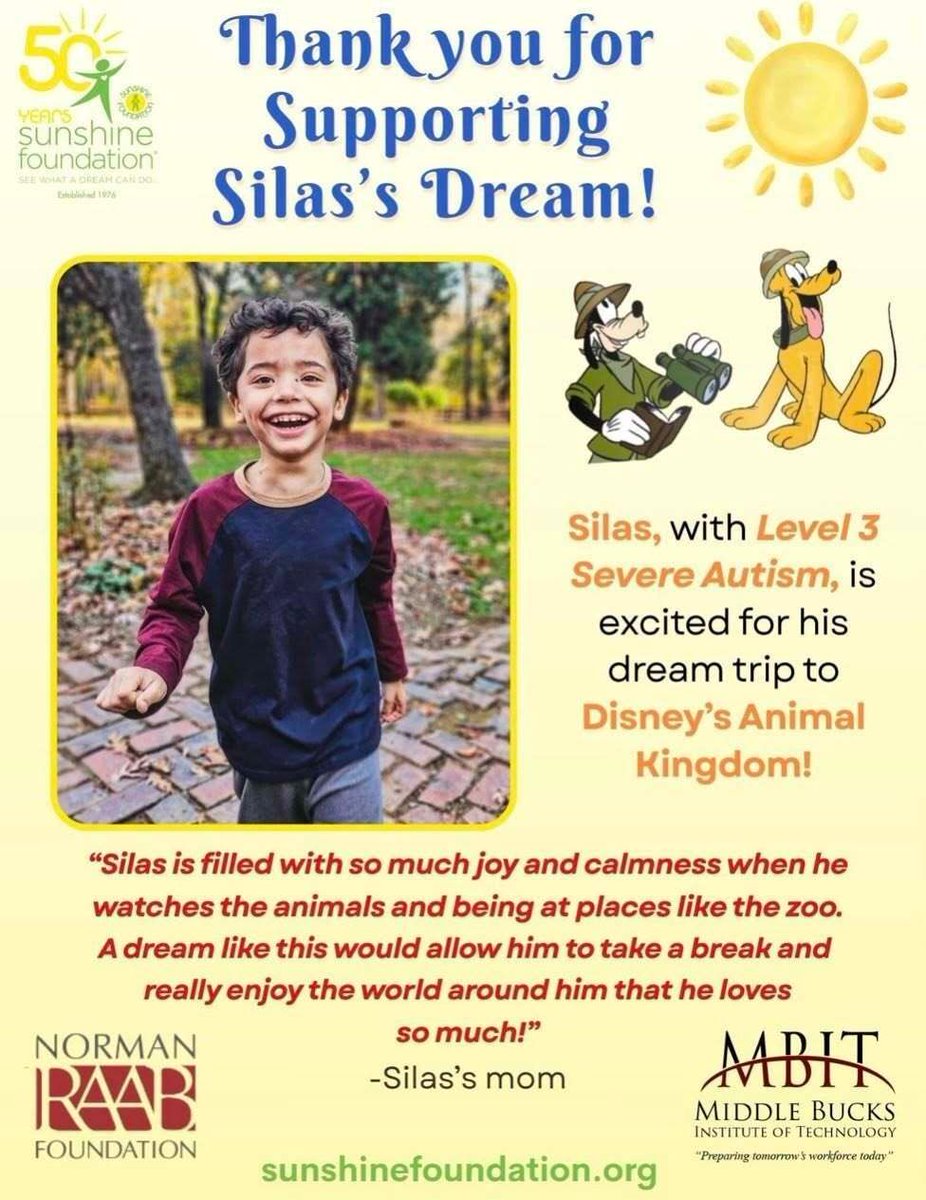 Sunshine Foundation tweet media