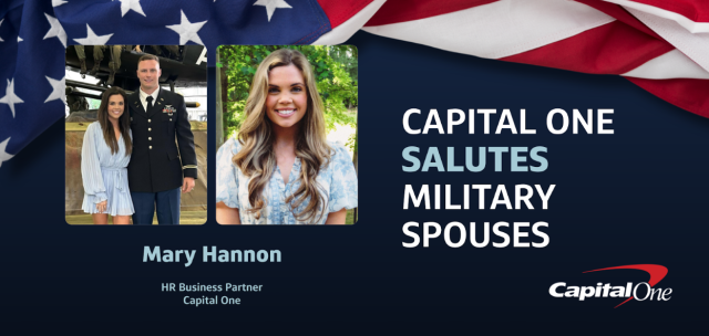 ChuckBerry93's tweet photo. In recognition of Military Spouse Appreciation Month, Capital One is honoring our military spouse associates. Learn how Capital One supports associates who are part of the military community, including active duty personnel, veterans and spouses. https://t.co/lhpvyduWIu https://t.co/AU3UVdh6bn