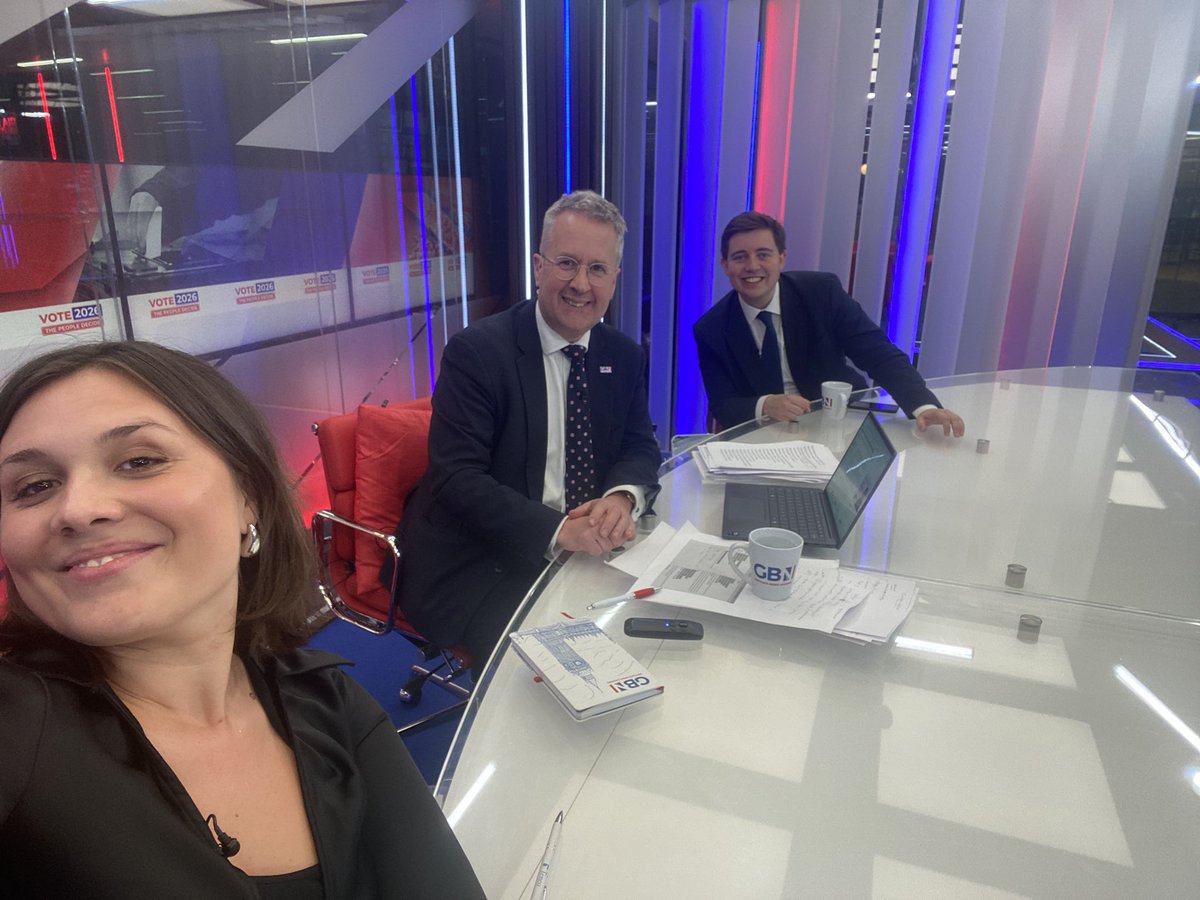 christopherhope's tweet photo. … starting on @GBNEWS Breakfast at 6am and ending up presenting a two hour  Vote 2026 special. Thanks to everyone for watching. https://t.co/1wNjOAkvO7