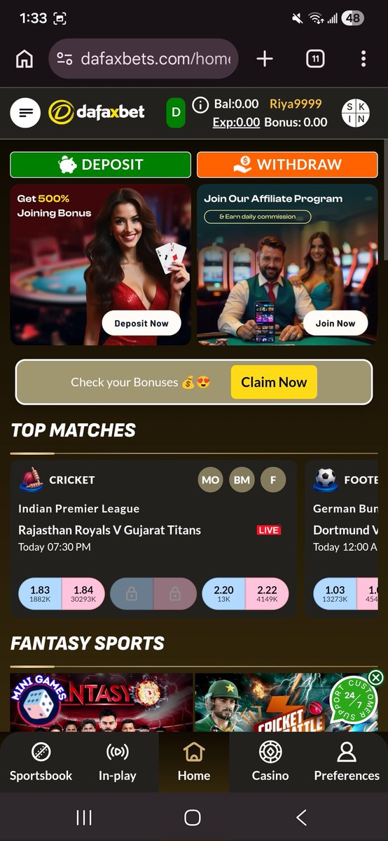 VEERcontest's tweet photo. @RajCMO @PoliceRajasthan @DelhiPolice @PMOIndia  ye dekho online betting site chal rhi h... https://t.co/dS4kGaTc5c naam se... aap khud dekh sktay ho...rajasthan me active h ye log... iska owner pakistani h wo dubai rhta h... @AmitShah @DIPRRajasthan https://t.co/NUxwaW8bSM