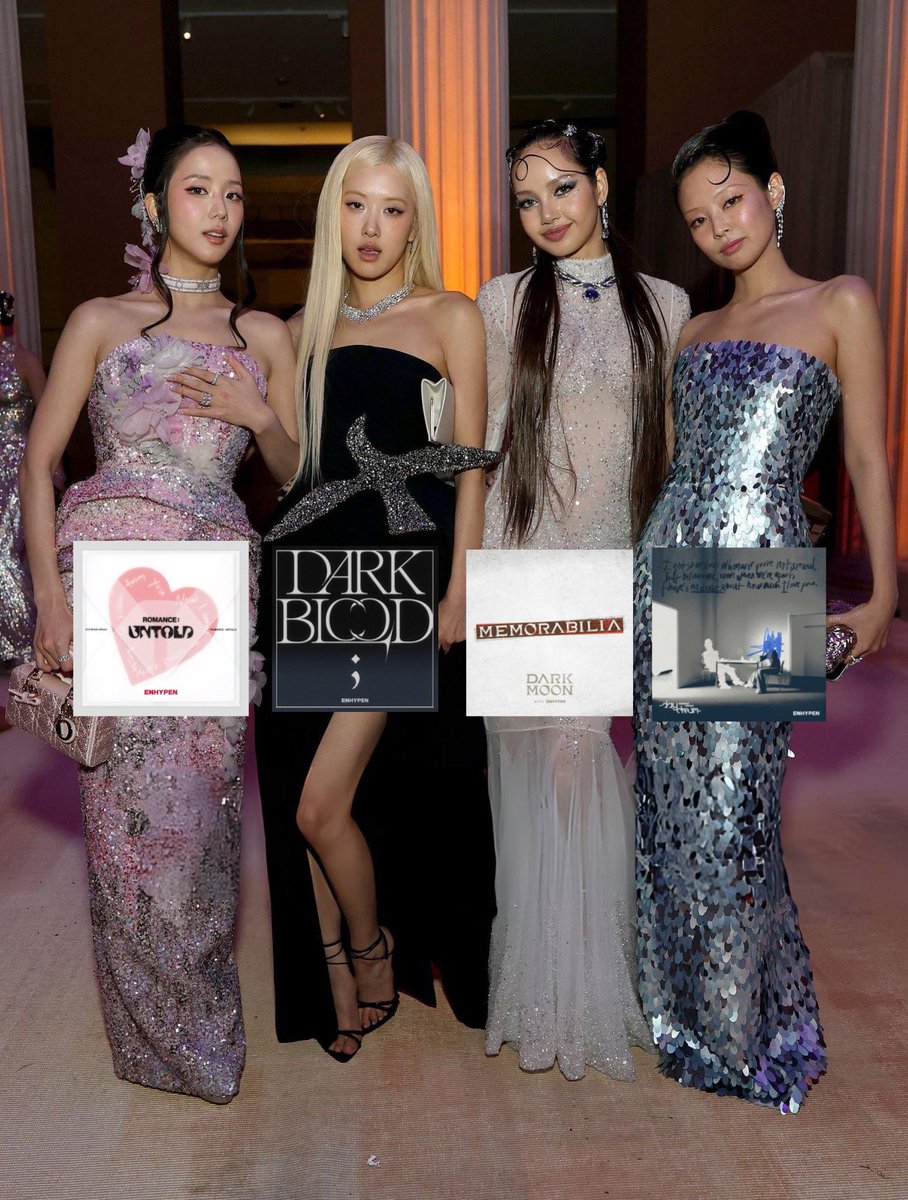 blackpink members as enhypen albums ₊˚⊹