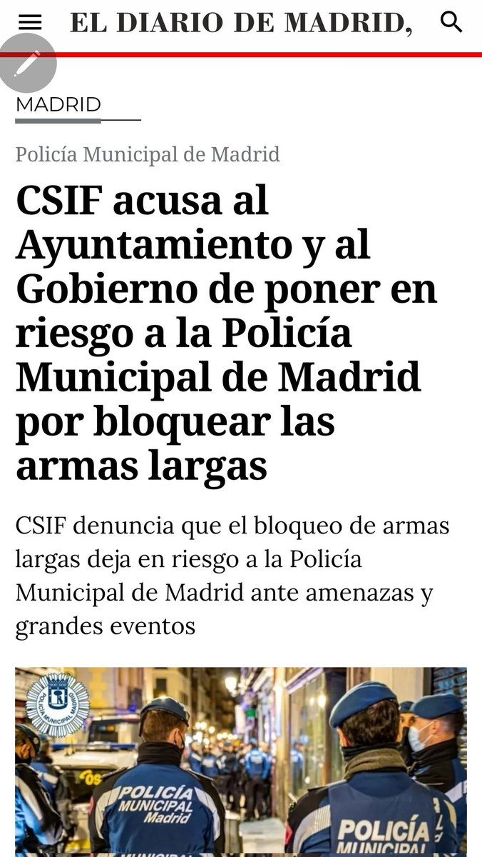 CSIF Madrid Policía tweet media