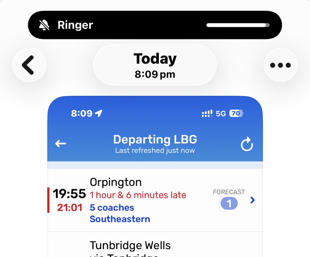 BromleyCommuter's tweet photo. @Se_Railway @SteveWhiteRail And the proof … https://t.co/ic3N9gMqhn