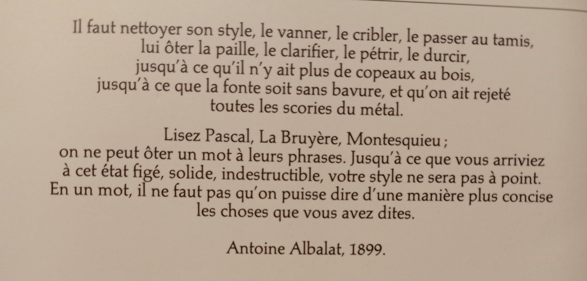 JMontalte's tweet photo. L'art d'écrire, Antoine Albalat. https://t.co/mYPWkqBnNe