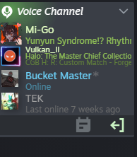 Ray_Blast's tweet photo. Discord down and they got us using the steam vc feature 💀 https://t.co/V60SEKBvUH