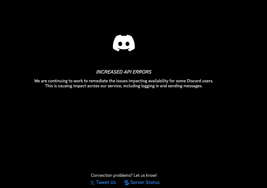 FallenArtStudio's tweet photo. @discord_support Just started getting this for the last ten minutes https://t.co/FbkVNSfqUP