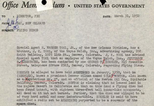 AliensOnEarth_'s tweet photo. Here is the document stating that in 1950, in the Mojave Desert, 18 aliens were captured dead and a fully intact ship was found. https://t.co/3o2SsIr26Q
