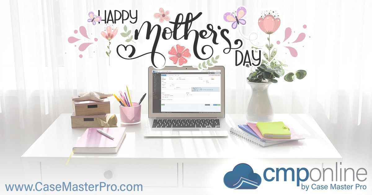 CaseMasterPro1's tweet photo. Happy Mother's Day from the entire Case Master Pro team! To every mom balancing a caseload and a household, today is yours. Enjoy every minute of it. 💐 #MothersDay #LegalTech #LawFirm https://t.co/XkTTVdFWCo