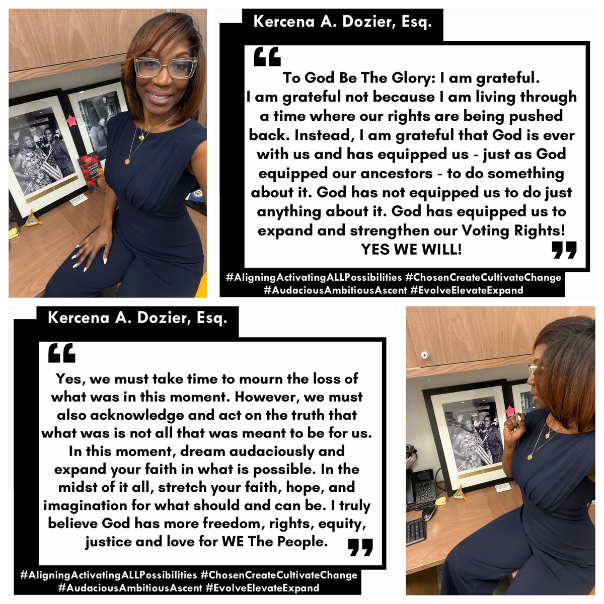 KercenaDozier's tweet photo. In the spirit of #FannieLouHamer, #EllaJoBaker and countless others whose names we know and don’t know, We The People must restore and expand #VotingRights protections as well as achieve so much more! #AudaciousAmbitiousAscent #AligningActivatingALLPossibilities https://t.co/Zc4vjg1idP
