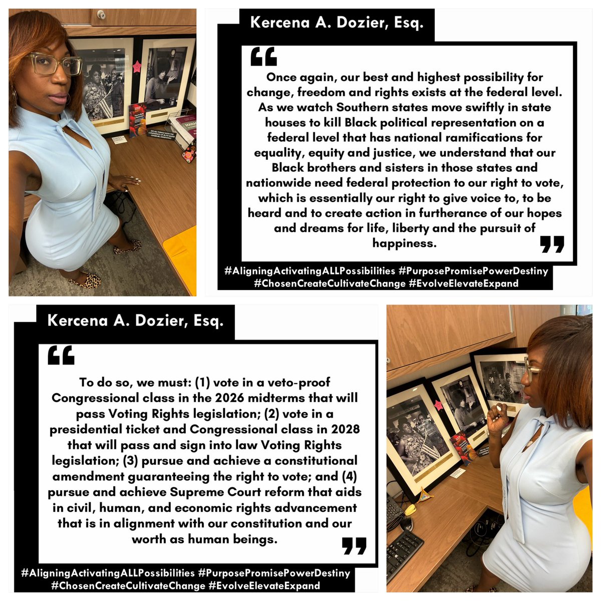 KercenaDozier's tweet photo. In the spirit of #FannieLouHamer, #EllaJoBaker and countless others whose names we know and don’t know, We The People must restore and expand #VotingRights protections as well as achieve so much more! #AudaciousAmbitiousAscent #AligningActivatingALLPossibilities https://t.co/Zc4vjg1idP