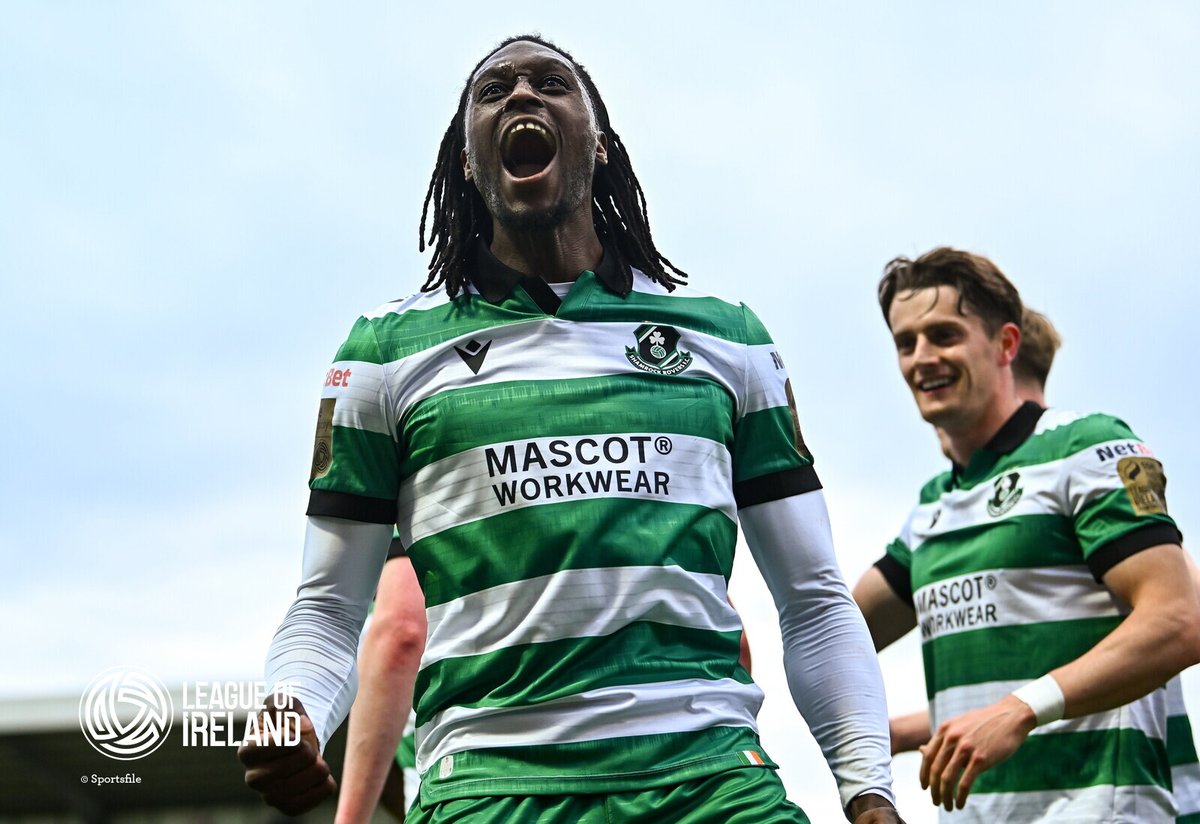 ShamrockRovers's tweet photo. 73’ 🎯 | The Hoops are rewarded after beautiful play initially involving Victor Ozhianvuna, with the ball coming to Sobowale on the right hand side, he burst into the box and fired his shot home!

🟣 1-3 🟢 https://t.co/MuHXfpKpIp