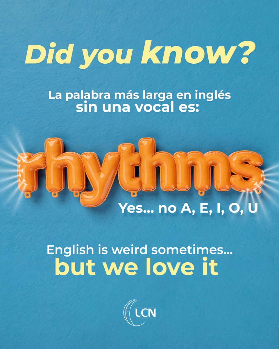 LCNIdiomas's tweet photo. Pequeños datos que te vuelan la cabeza…
y te hacen ver el inglés diferente
¿Lo conocías? 🧡💙 https://t.co/vYj3lbFI8f