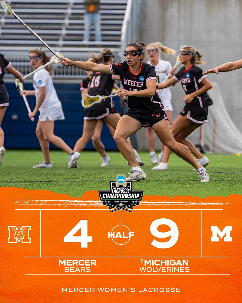 MercerWLAX's tweet photo. Halftime in Ann Arbor

#GoBears https://t.co/AkLDfEdNkb