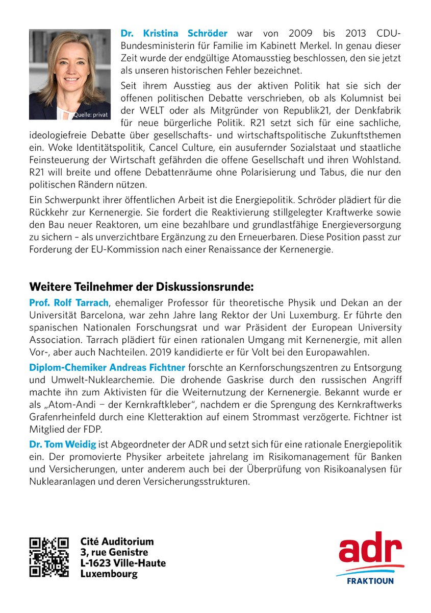 TomWeidig's tweet photo. @andreasnukechem @schroeder_k hier noch die Details vom Abend. Ich freue mir auch. Professor Rolf Tarrach auch. https://t.co/0xjVG7lLrg