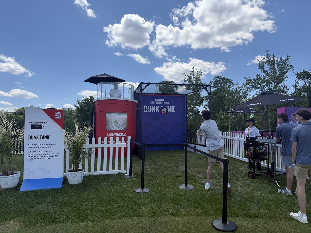 jaybusbee's tweet photo. Baby goats, tattoos, putts and chips: Here’s what’s up in the LIV Golf Fan Zone. https://t.co/hip503ptMQ