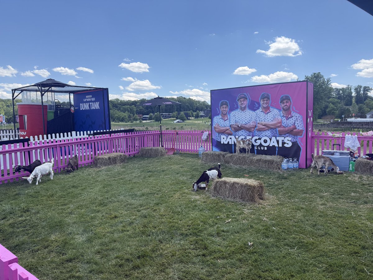 jaybusbee's tweet photo. Baby goats, tattoos, putts and chips: Here’s what’s up in the LIV Golf Fan Zone. https://t.co/hip503ptMQ