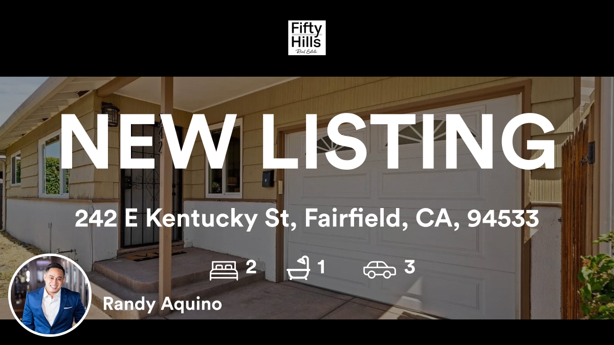 RocKnRoLLRandy's tweet photo. 🛌 2 🛀 1 🚘 3
📍 242 E Kentucky St, Fairfield, CA, 94533

My latest listing on RateMyAgent.
DRE 02103597
https://t.co/3Zpuo2mHKv

...
#ratemyagent #realestate #Fifty_Hills_Real_Estate https://t.co/HHIFA3cW81