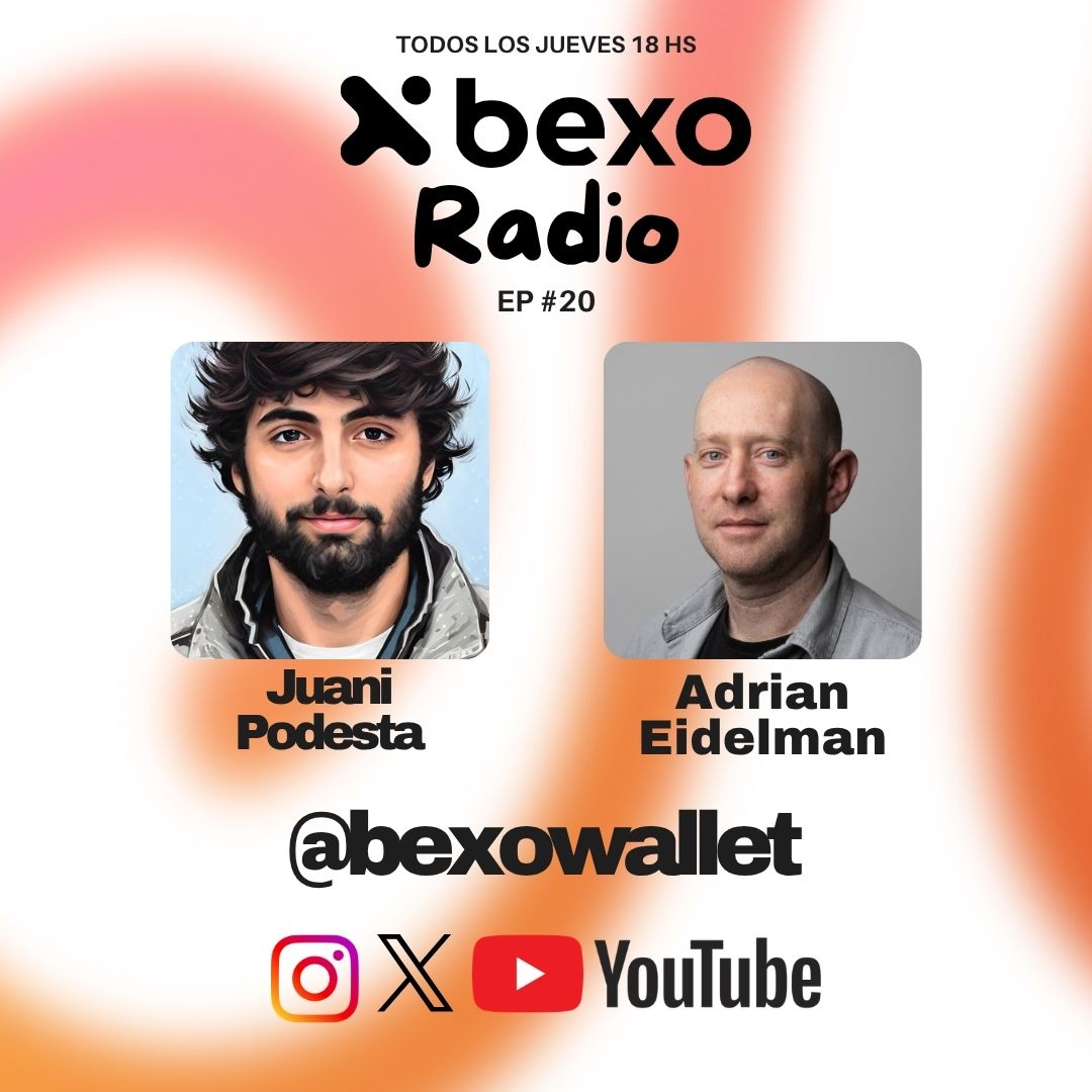 bexowallet's tweet photo. 🚨 Invitado N°20 en Bexo Radio.

Volvemos con todo este jueves 14 junto a Adrian Eidelman (@aeidelman) co-founder de @rootstock_io! 

Vamos a hablar de tecnología, minería, Bitcoin y más.

Dejen su like y RT así Adrian siente la presión de venir bien preparado👀 https://t.co/rJMGEiojko