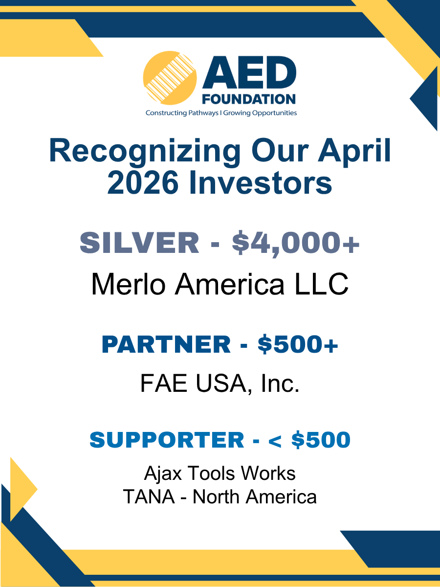theaedfdn's tweet photo. Recognizing our OEM donors who supported the AED Foundation’s Annual Campaign in March. Their investment helps advance workforce programs, strengthen technician training, and support education across the equipment industry.

#AEDFoundation #AnnualCampaign https://t.co/7Dqb3CfwcL